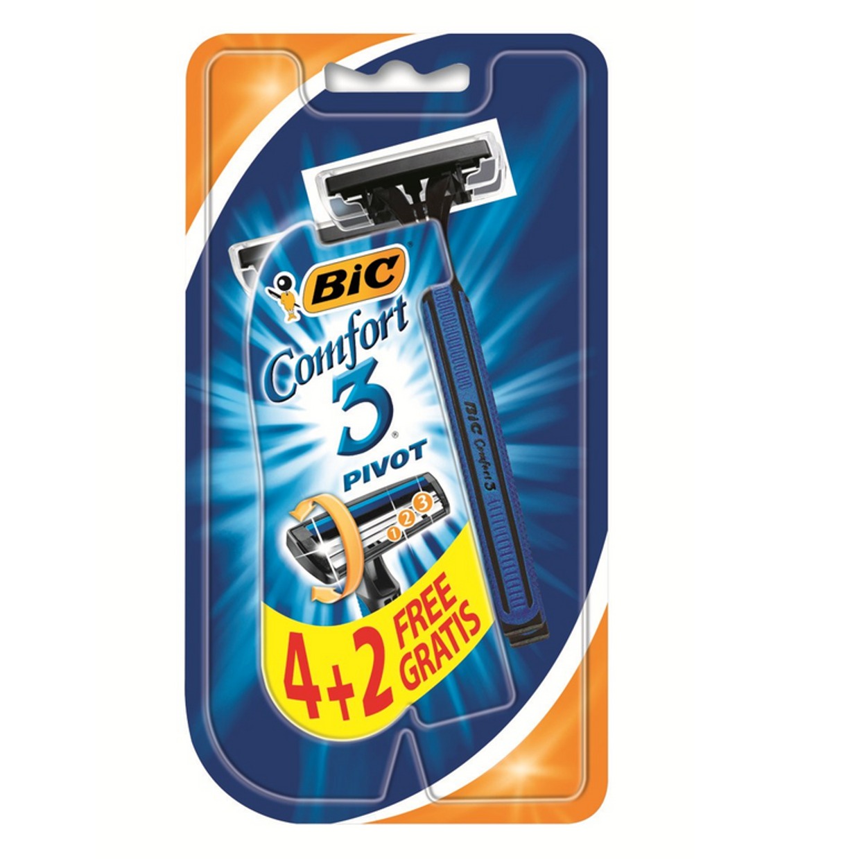 BIC RASOIO COMFORT 3 PIVOT  4 2PZ.