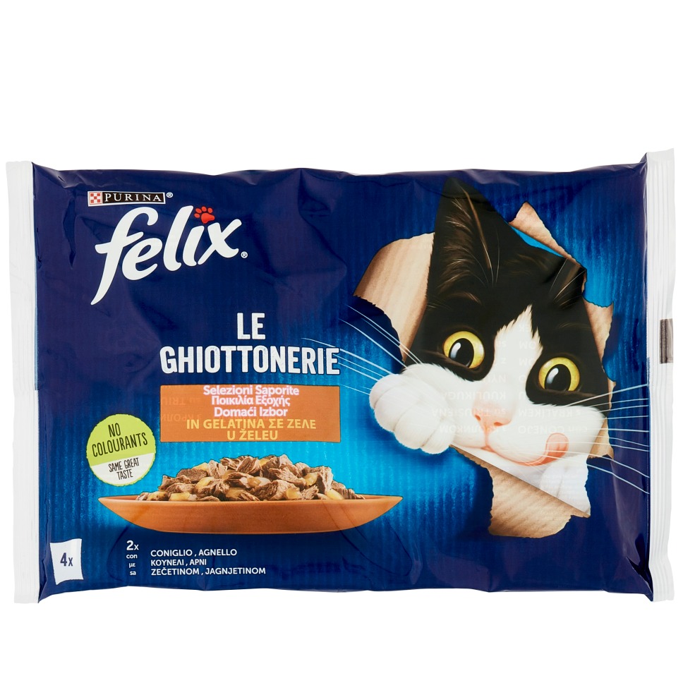 FELIX LE GHIOTTONERIE 4X85GR. GATTO