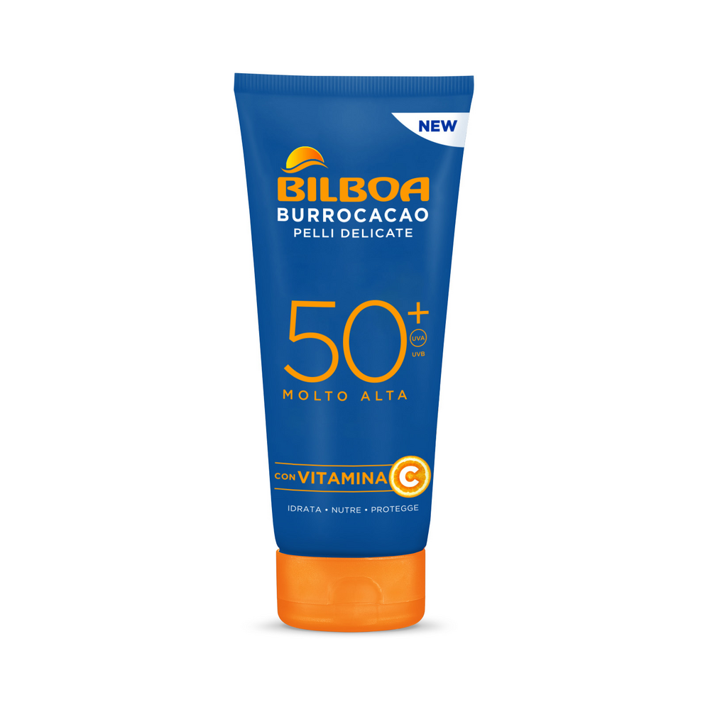 BILBOA BURRO CACAO PELLI DELICATE SPF50 180ML. TUBO