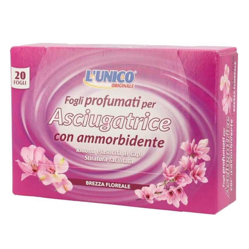 UNICO FOGLI ASCIUGATRICE 20PZ. BREZZA FLOREALE