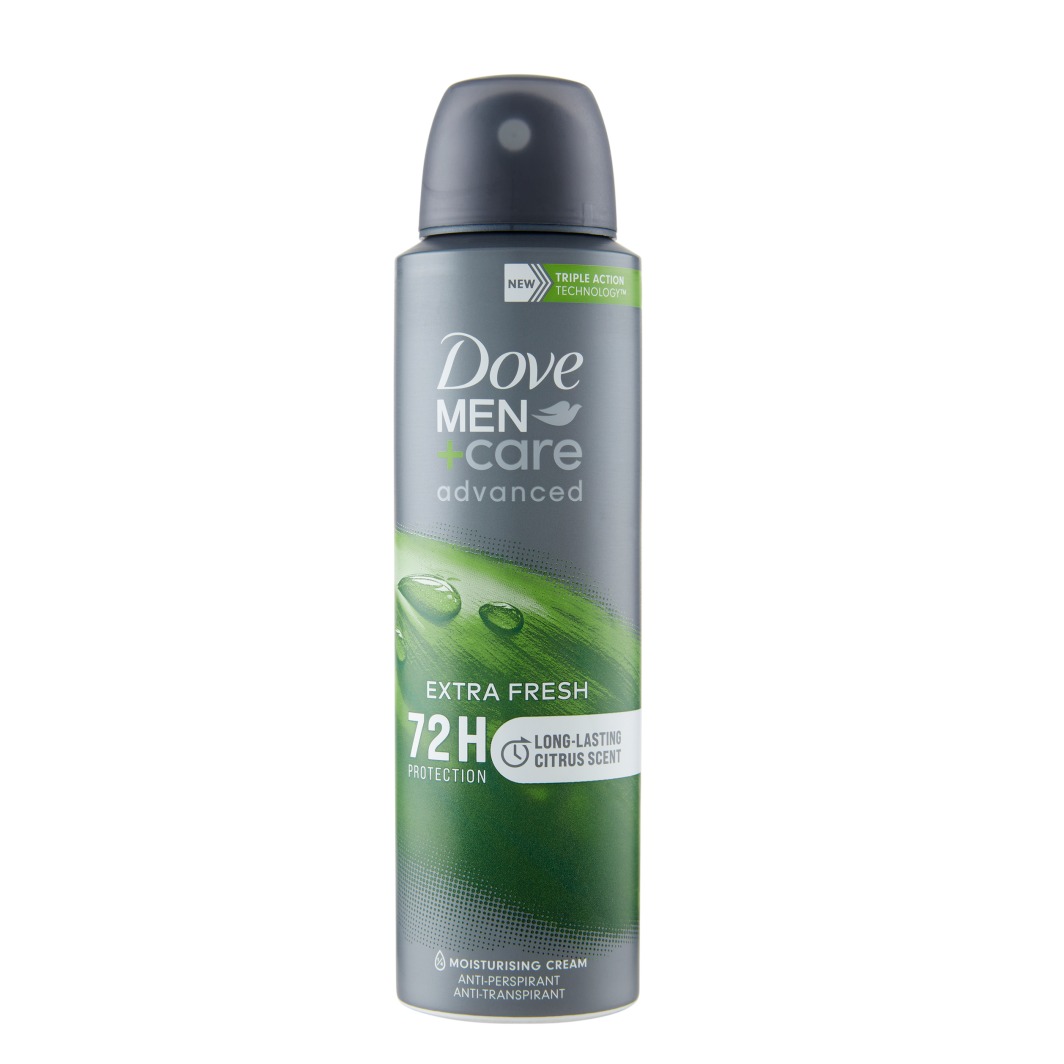 DOVE DEO SPRAY 150ML. MEN CARE ADVANCED EXTRA FRESH PROMO