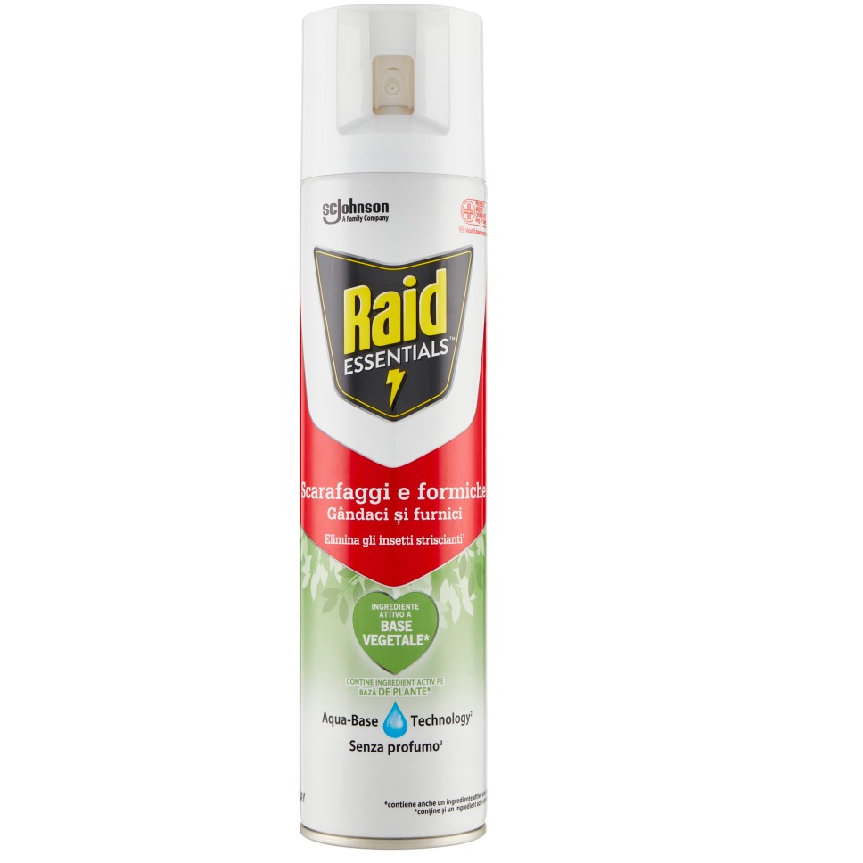 RAID ESSENTIANL SPRAY 400ML. SCARAFAGGI/FORM