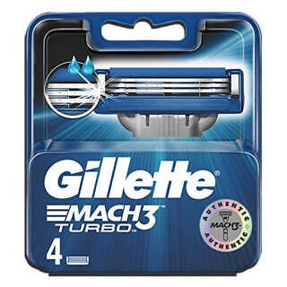 GILLETTE MACH3 TURBO RIC. 4PZ.