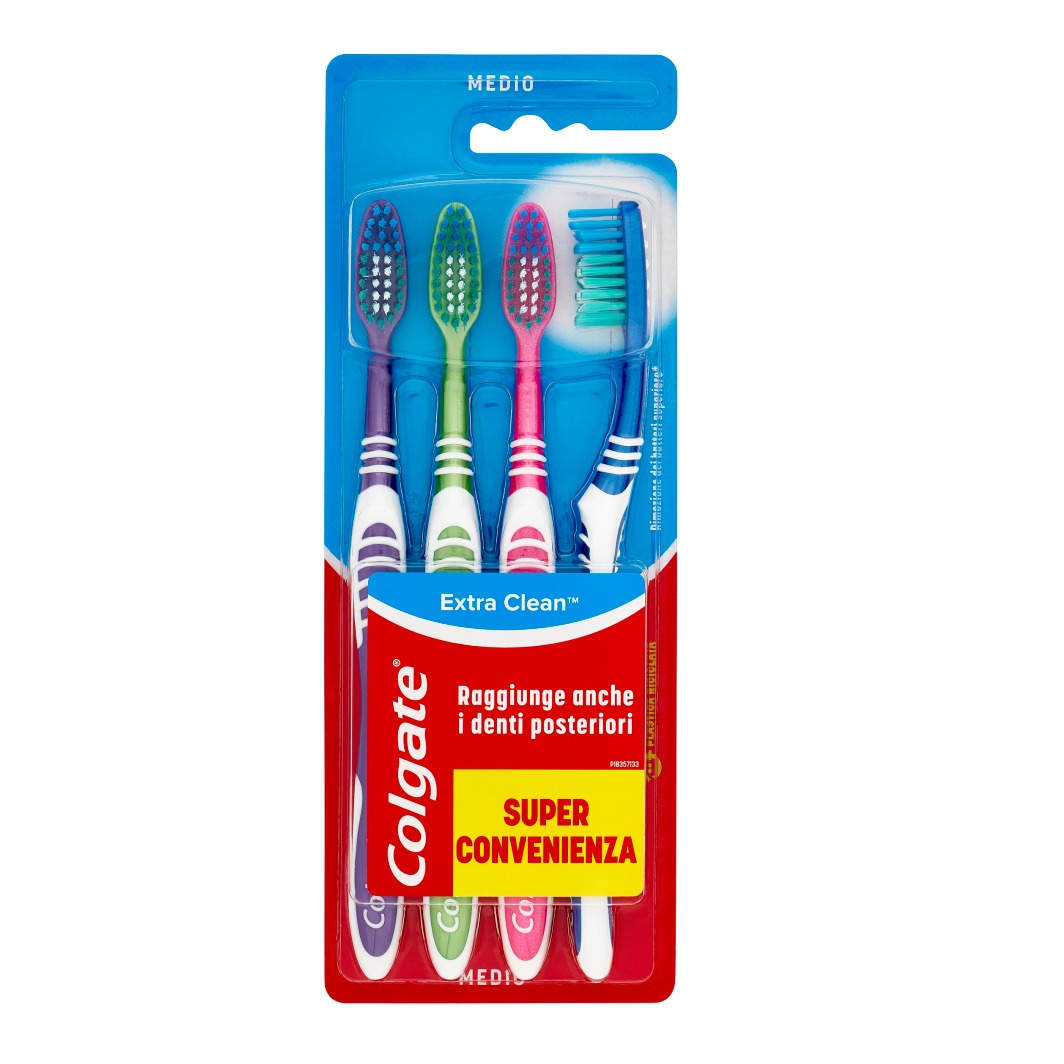 COLGATE SPAZZOLINO EXTRA CLEAN 4PZ.