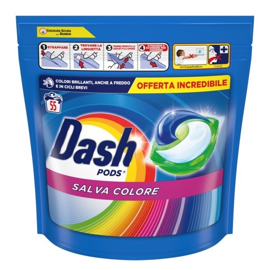 DASH PODS 55PZ. 3IN1 COLORE