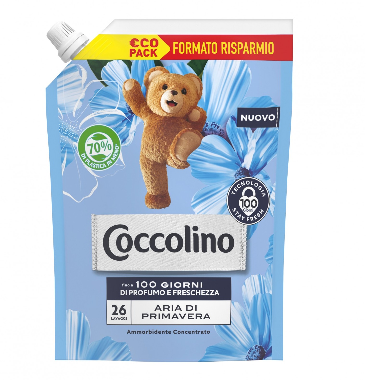 COCCOLINO ECORIC. 600ML. BLUE