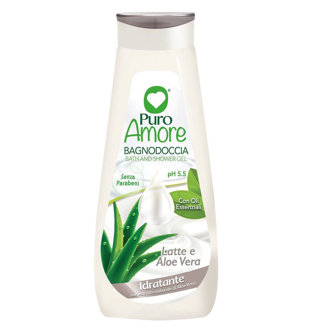 PURO AMORE BAGNO 750ML. LATTE ALO