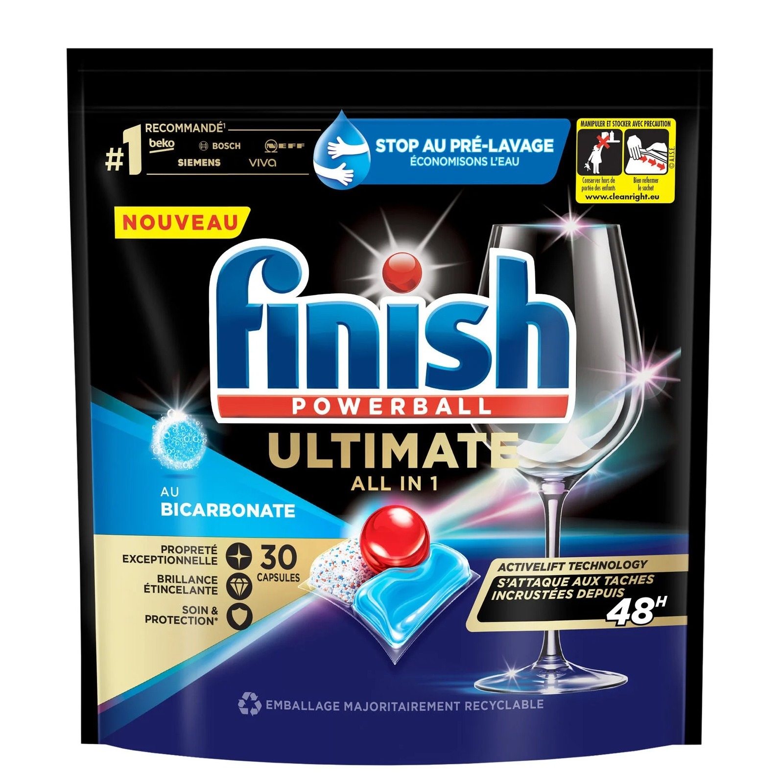 FINISH POWERBALL ULTIMETE TABS 30PZ. BICARBONATO