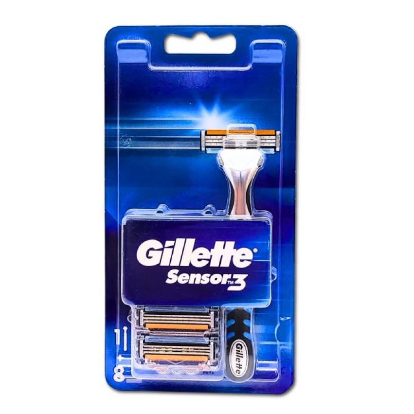 GILLETTE SENSOR 3 RASOIO PIU 8RIC.