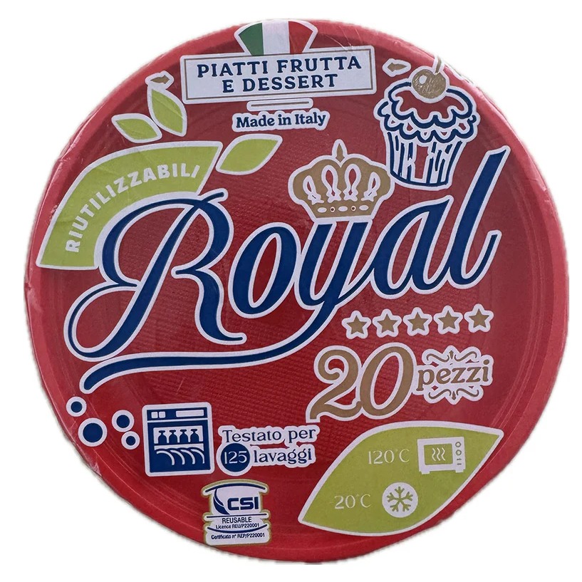 ROYAL PIATTI DESSERT 20PZ. RIUT. ROSSI