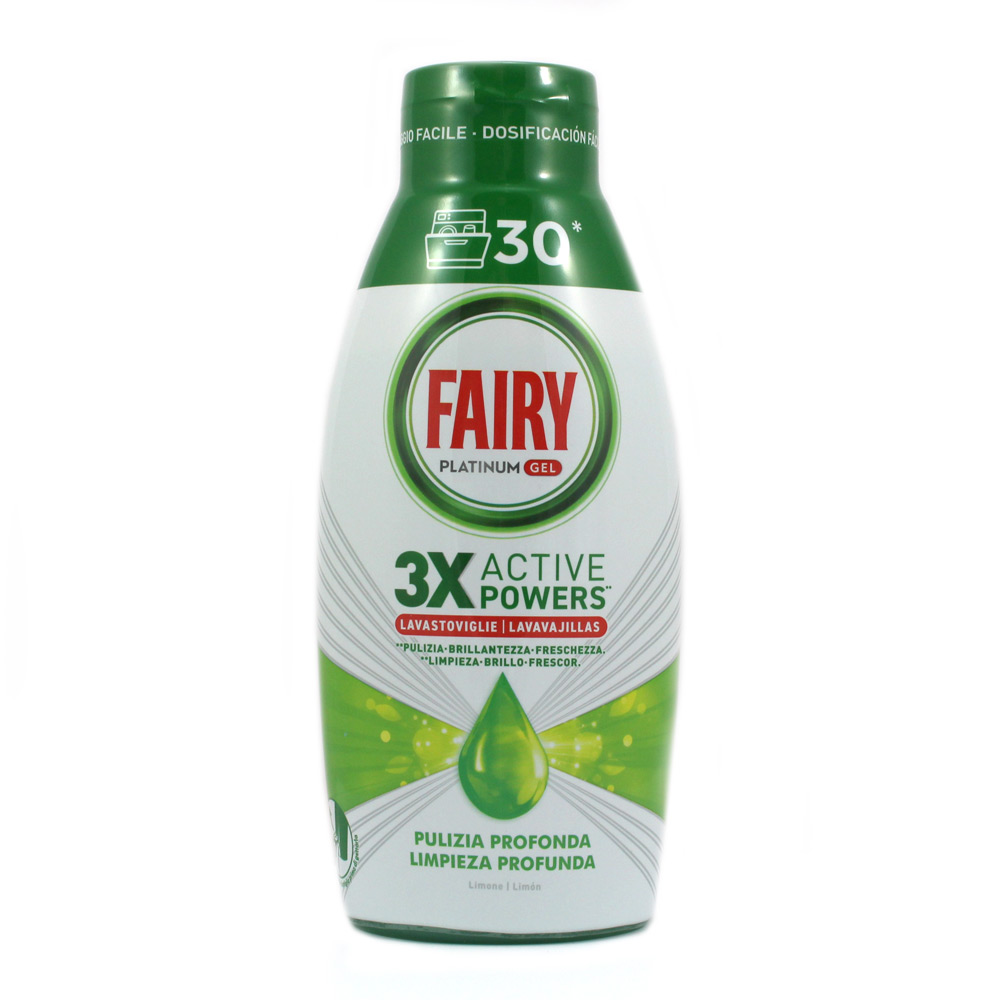 FAIRY PLATINUM GEL 600ML. PUL.PROF PROMO