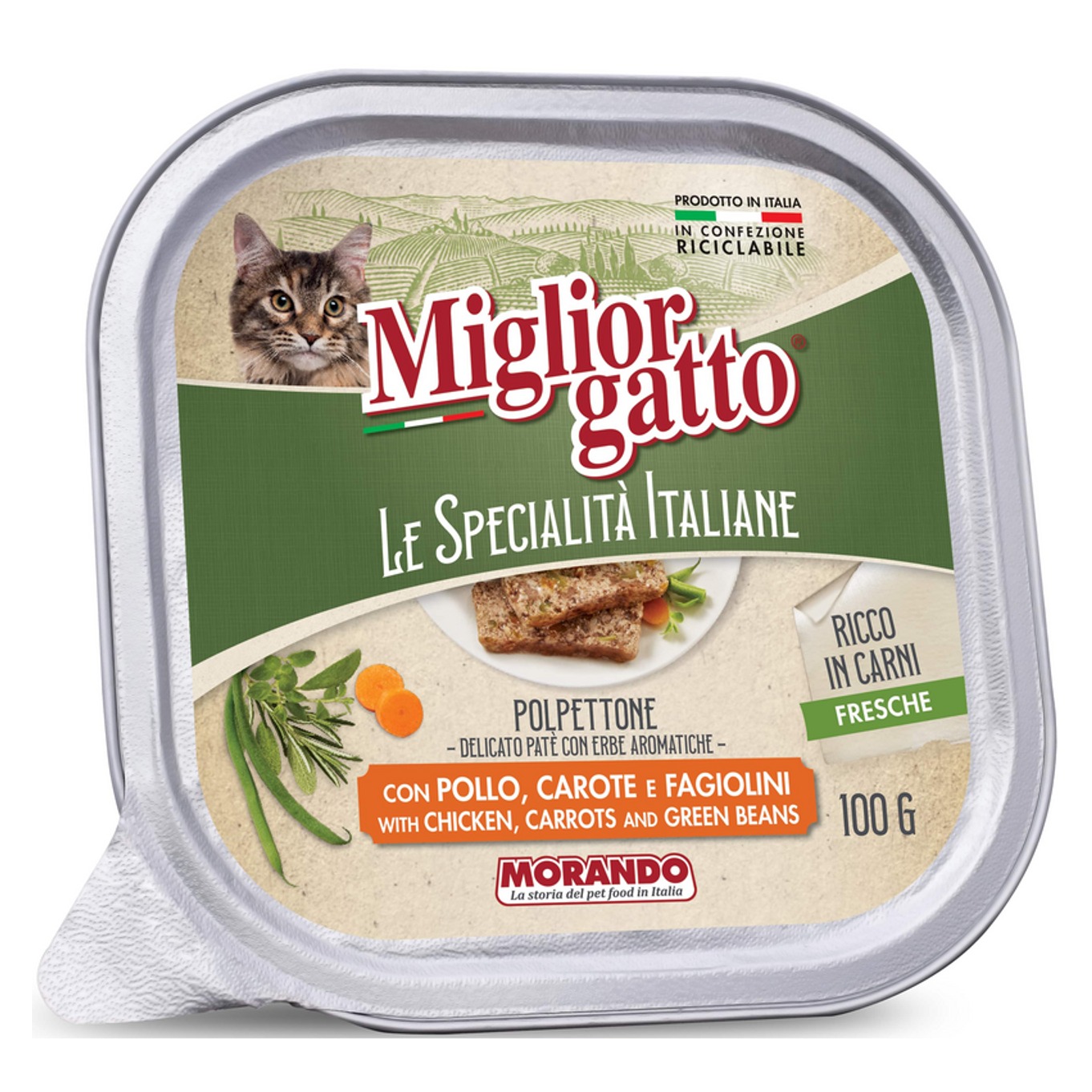 MIGLIORGATTO VASCH. 100GR. POLPETTONE