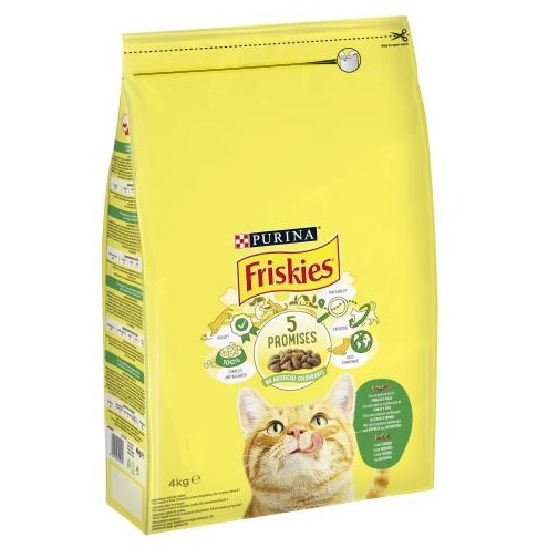 FRISKIES CAT CROCC. 4KG. CONIGLIO/POLLO PROMO