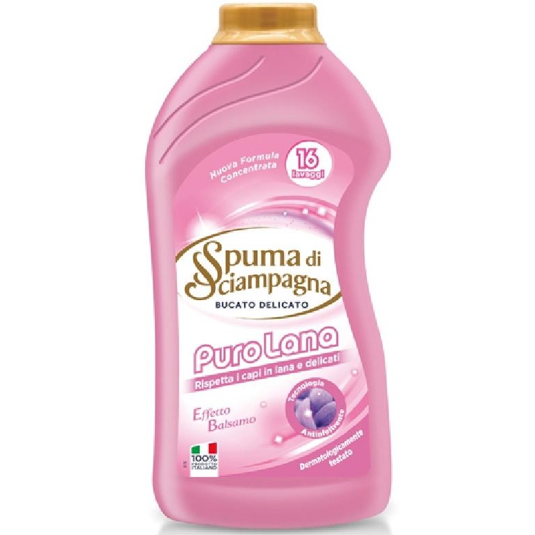 SPUMA DI SC. LAV.LIQ. 1000ML. PURO LANA ROSA