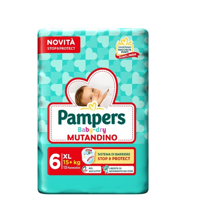 PAMPERS PANN. DRY MUTANDINO 6MIS. 13PZ.