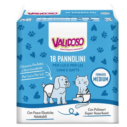 VALIDOSO PANNOLINI PET 18PZ. MEDIUM