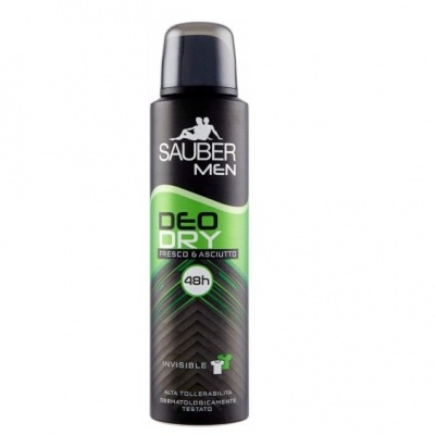 SAUBER DEO SPRAY 150ML. DEO DRY MEN  FR. ASCIUTTO