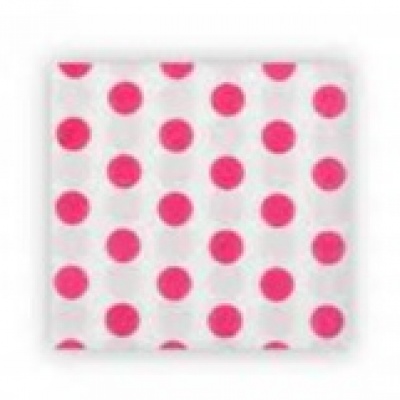 100 TOVAGLIOLI POIS 33X33 FUXIA