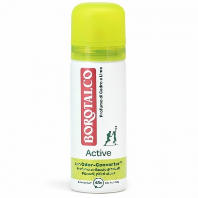 BOROTALCO DEO SPRAY 50ML. ACTIVE GIALLO