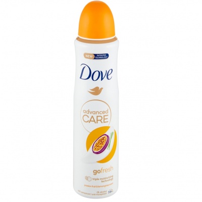 DOVE DEO SPRAY 150ML. ADVANCED GO FRESH PASSION FRUIT PROMO