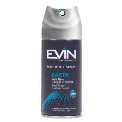 EVIN DEO SPRAY 150ML. HOMME EARTH