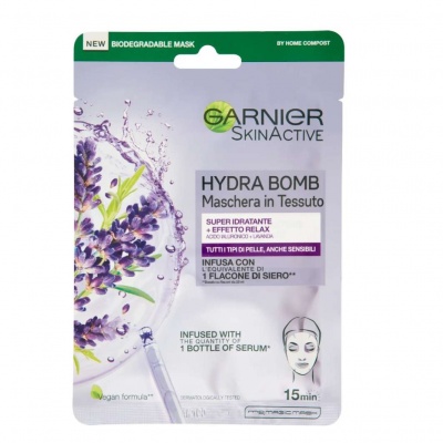 GARNIER HYDRA BOMB MASCH. TESSUTO P/G  LAVANDA