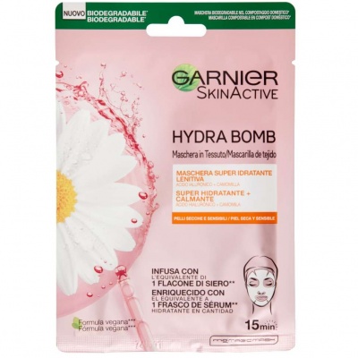 GARNIER HYDRA BOMB MASCH. TESSUTO P/SECCHE