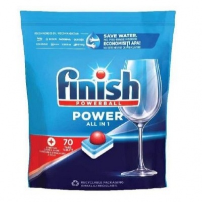 FINISH POWERBALL TABS 70PZ. CLASSIC PROMO