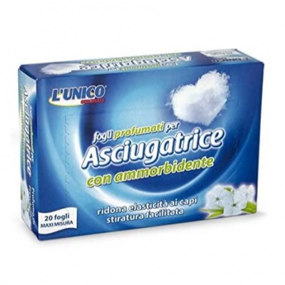 UNICO FOGLI ASCIUGATRICE 20PZ. C/AMMORBIDENTE