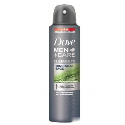 DOVE DEO SPRAY 150ML. MEN CARE MINERAL SAGE PROMO